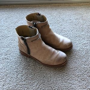 Frye tan booties